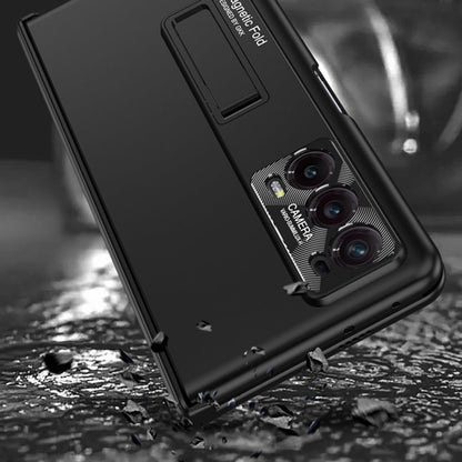 Pour Honor Magic V2 GKK Coque de téléphone tout compris avec charnière pliante magnétique intégrée et protection de la vie privée (violet)