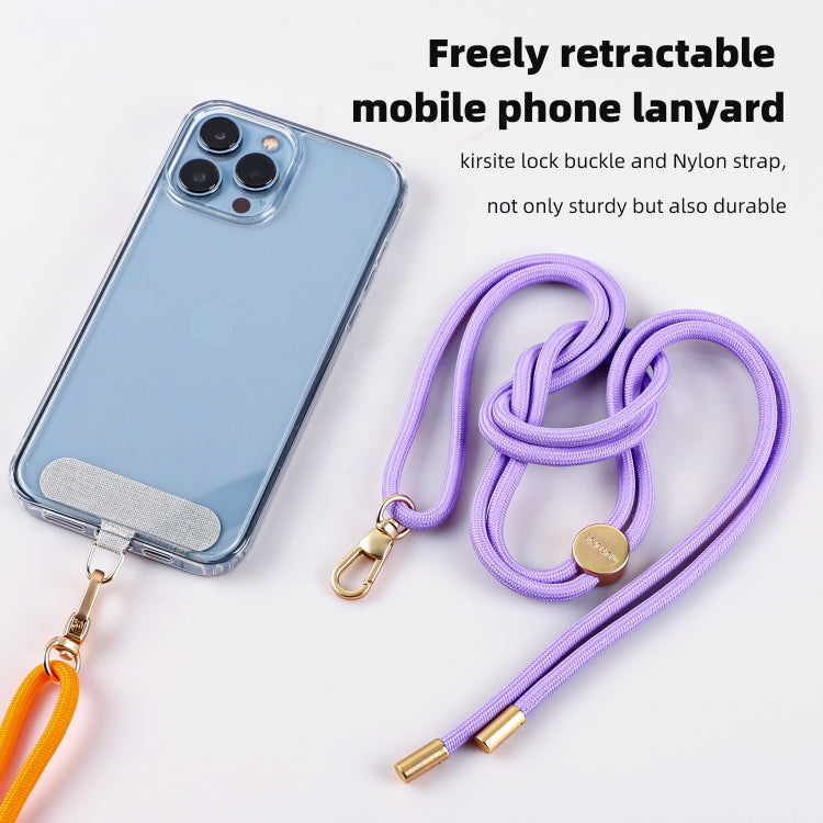 mutural Universal Mobile Phone Solid Color Lanyard(Blue)