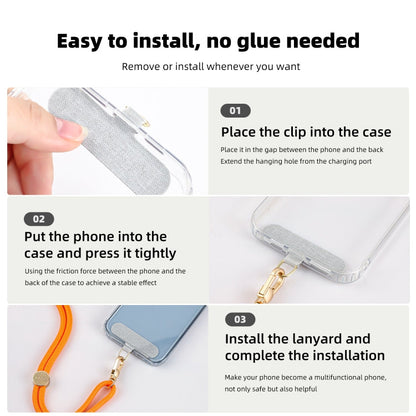 mutural Universal Mobile Phone Lanyard(Black White)