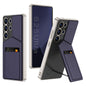 For Samsung Galaxy S25 Ultra 5G GKK Rotor Bracket Recessed Card Bag Full Coverage Phone Case(Purple)