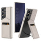 For Samsung Galaxy S25 Ultra 5G GKK Rotor Bracket Recessed Card Bag Full Coverage Phone Case(Grey)