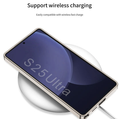 For Samsung Galaxy S25 Ultra 5G GKK Rotor Bracket Recessed Card Bag Full Coverage Phone Case(Grey)