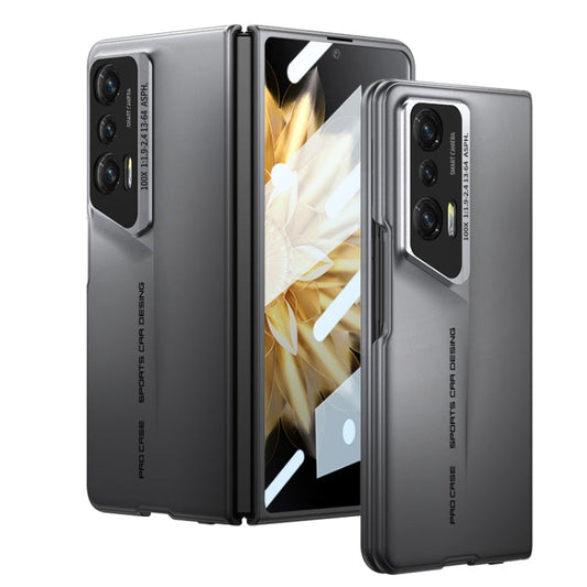 Pour Honor Magic V GKK Étui de téléphone à couverture complète ultra-mince avec lame intégrée (Gris)