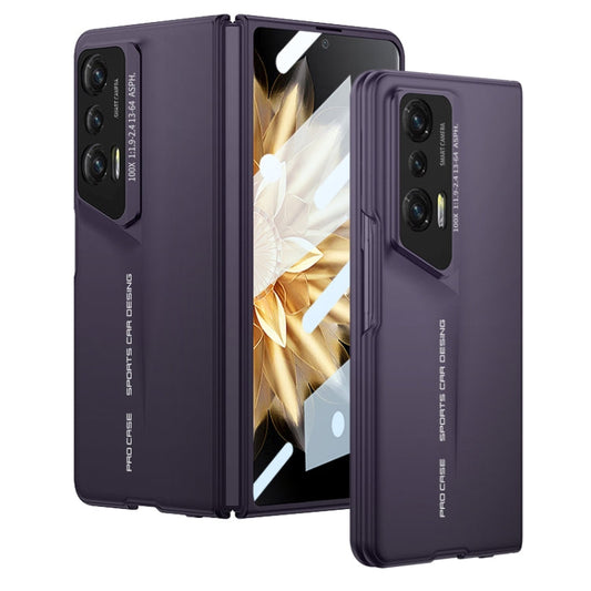 Pour Honor Magic V GKK Étui de téléphone à couverture complète ultra-mince intégrée (violet)