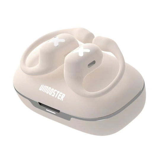 Écouteurs Bluetooth D MOOSTER D53 OWS à réduction de bruit (ENC) - fixation sur l'oreille (Blanc)