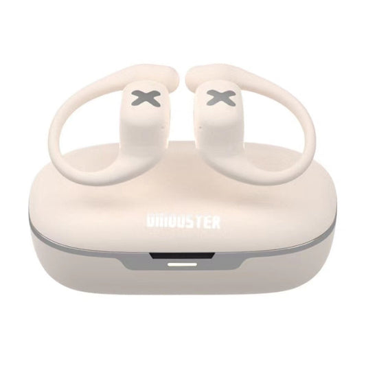 Écouteurs Bluetooth D MOOSTER D53 OWS à réduction de bruit (ENC) - fixation sur l'oreille (Blanc)