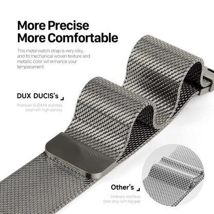 For Apple Watch Series 9 45mm DUX DUCIS Milanese Pro Series Stainless Steel Watch Band(Graphite)