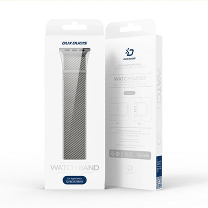 For Apple Watch Series 9 41mm DUX DUCIS Milanese Pro Series Stainless Steel Watch Band(Graphite)