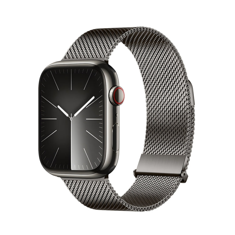Pour Apple Watch SE 40mm Bracelet de montre en acier inoxydable DUX DUCIS Milanese Pro Series (graphite)