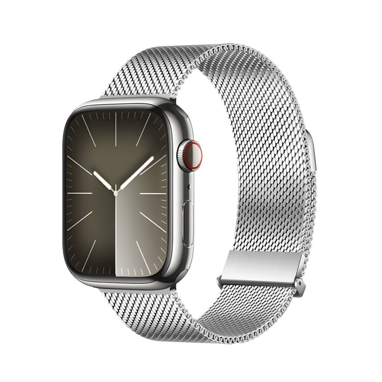 Pour Apple Watch 42mm Bracelet de montre en acier inoxydable Milanese Pro Series DUX DUCIS (Argent)