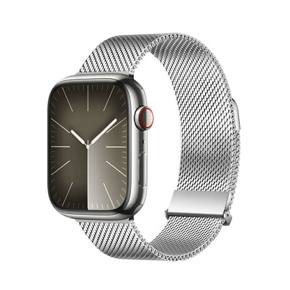 Pour Apple Watch 42mm Bracelet de montre en acier inoxydable Milanese Pro Series DUX DUCIS (Argent)
