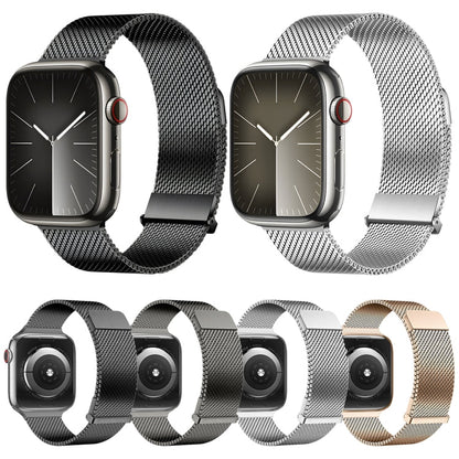 For Apple Watch 38mm DUX DUCIS Milanese Pro Series Stainless Steel Watch Band(Graphite)