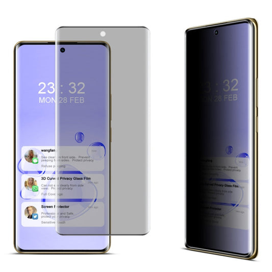 For Realme 12 Pro 5G/12 Pro+ 5G imak No Edge Version 3D Curved Privacy Full Screen Tempered Glass Film
