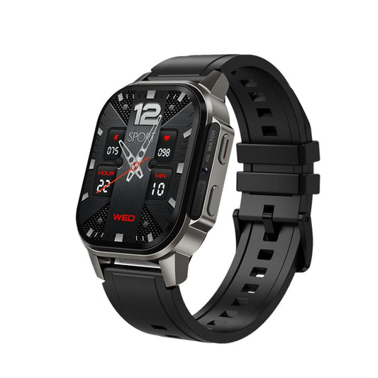 DM62 2.13 inch AMOLED Square Screen Smart Watch Android 8.1, Specification:2GB+16GB(Black)