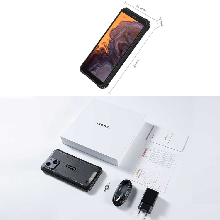 [HK Warehouse] Oukitel WP32, 4GB+128GB, IP68/IP69K, 5.93 inch Android 13 Unisoc Tiger T606 Octa-core, NFC, OTG, Network: 4G(Green)