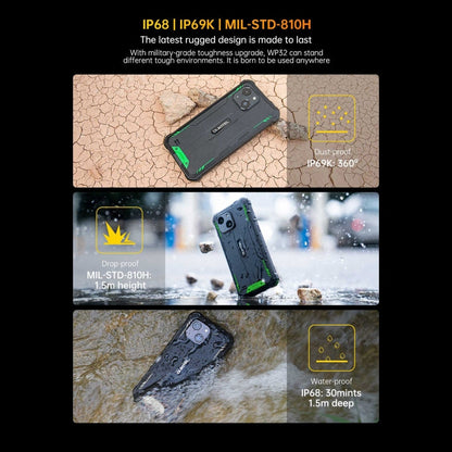 [HK Warehouse] Oukitel WP32, 4GB+128GB, IP68/IP69K, 5.93 inch Android 13 Unisoc Tiger T606 Octa-core, NFC, OTG, Network: 4G(Green)