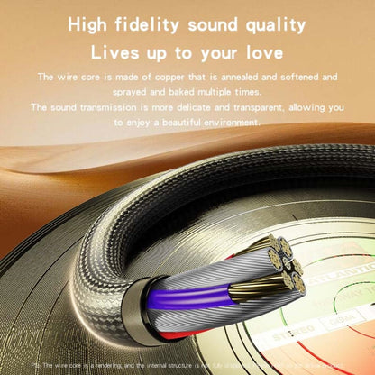 Yesido YAU42 USB-C/Type-C to 3.5mm AUX Audio Adapter Cable, Length: 1m(Black)