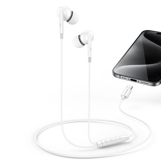 Yesido YH45 Digital Chip USB-C/Type-C Wired Earphone with Microphone(White)