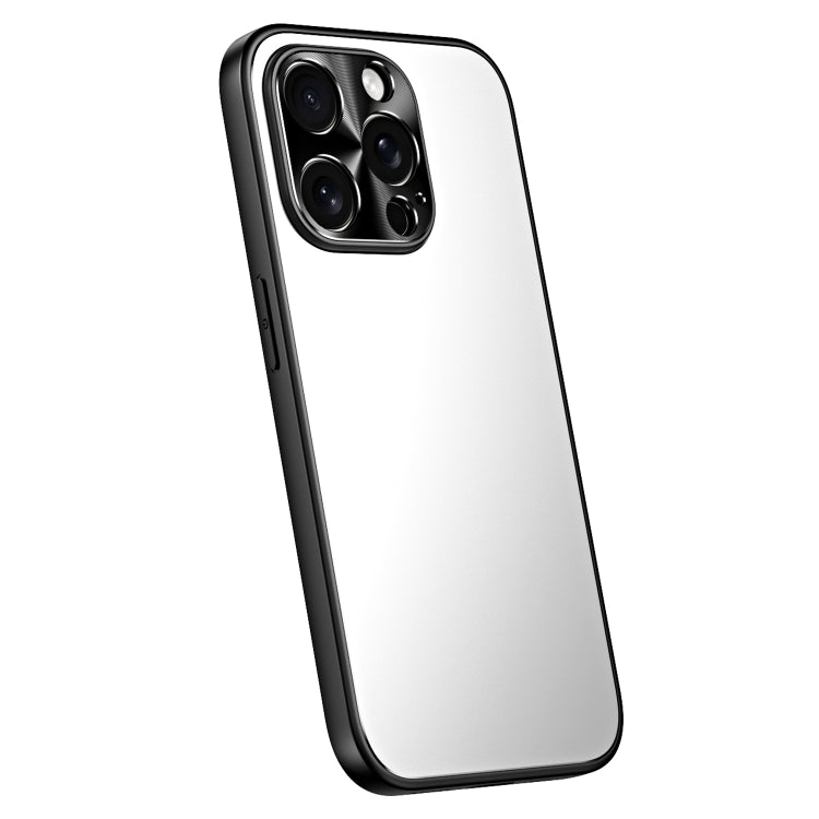 Pour iPhone 12 Pro Max R-JUST RJ-61 Coque de téléphone en TPU dépoli électrolytique + PC (argent)