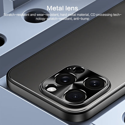 For iPhone 15 Pro R-JUST RJ-61 Electroplating Frosted TPU + PC Phone Case(Pink)