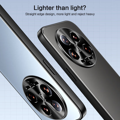 For Xiaomi 14 Ultra R-JUST RJ-61 Electroplating Frosted TPU + PC Phone Case with Holder(Blue)