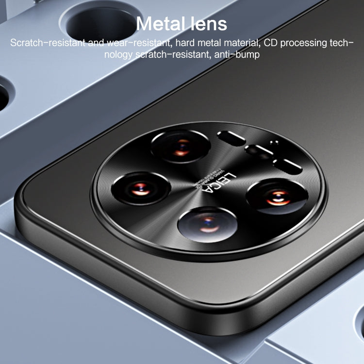 For Xiaomi 14 Ultra R-JUST RJ-61 Electroplating Frosted TPU + PC Phone Case with Holder(Blue)