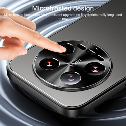 For Xiaomi 14 Ultra R-JUST RJ-61 Electroplating Frosted TPU + PC Phone Case with Holder(Grey)