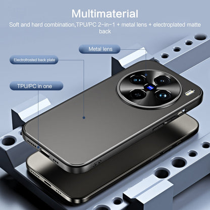 For vivo X100 / X100 Pro R-JUST RJ-61 Electroplating Frosted TPU + PC Phone Case(Pink)