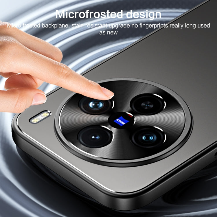 For vivo X100 / X100 Pro R-JUST RJ-61 Electroplating Frosted TPU + PC Phone Case(Blue)