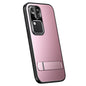 Pour coque de téléphone vivo S18 Pro R-JUST RJ-61 en TPU givré galvanisé + PC avec support (rose)