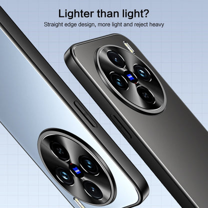 Pour la coque de téléphone vivo X100 / X100 Pro R-JUST RJ-61 en TPU givré galvanisé + PC avec support (argent)