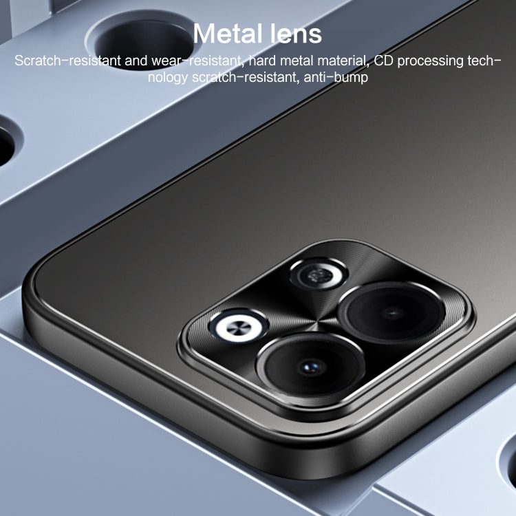 For OPPO Reno9 / Reno9 Pro R-JUST RJ-61 Electroplating Frosted TPU + PC Phone Case(Grey)