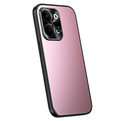For OPPO Reno9 / Reno9 Pro R-JUST RJ-61 Electroplating Frosted TPU + PC Phone Case(Pink)