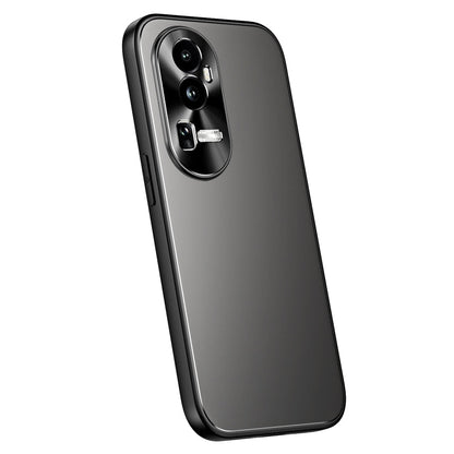 Pour OPPO Reno10 / Reno10 Pro Global R-JUST RJ-61 Coque de Téléphone en TPU Givré Électroplaqué + PC (Gris)