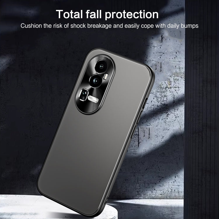 For OPPO Reno10 / Reno10 Pro Global R-JUST RJ-61 Electroplating Frosted TPU + PC Phone Case(Pink)