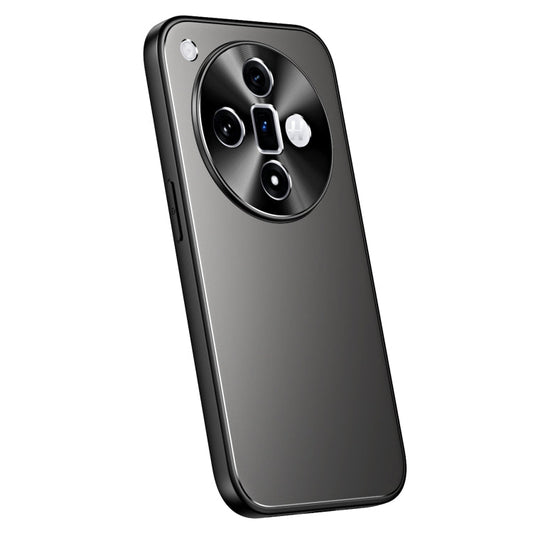 Pour OPPO Find X7 R-JUST RJ-61 Coque de téléphone en TPU dépoli galvanisé + PC (gris)