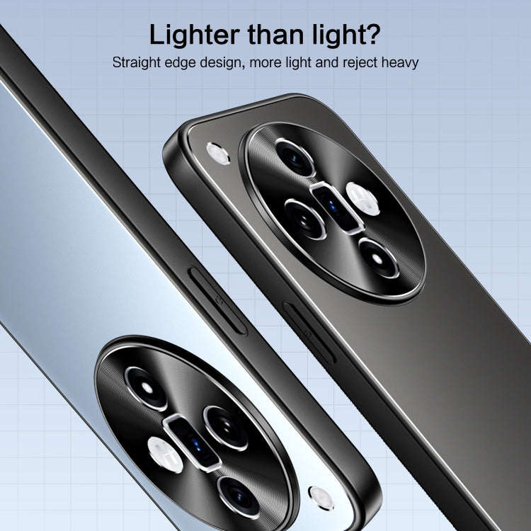 For OPPO Find X7 R-JUST RJ-61 Electroplating Frosted TPU + PC Phone Case(Blue)