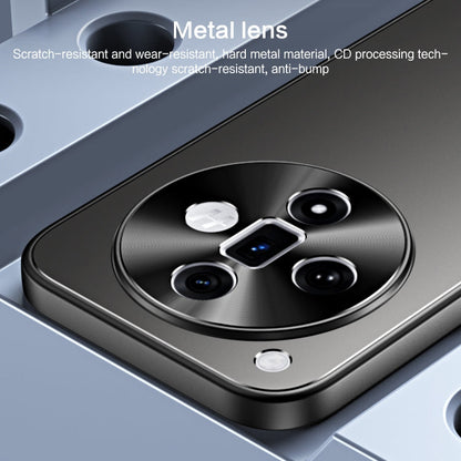 For OPPO Find X7 R-JUST RJ-61 Electroplating Frosted TPU + PC Phone Case(Blue)