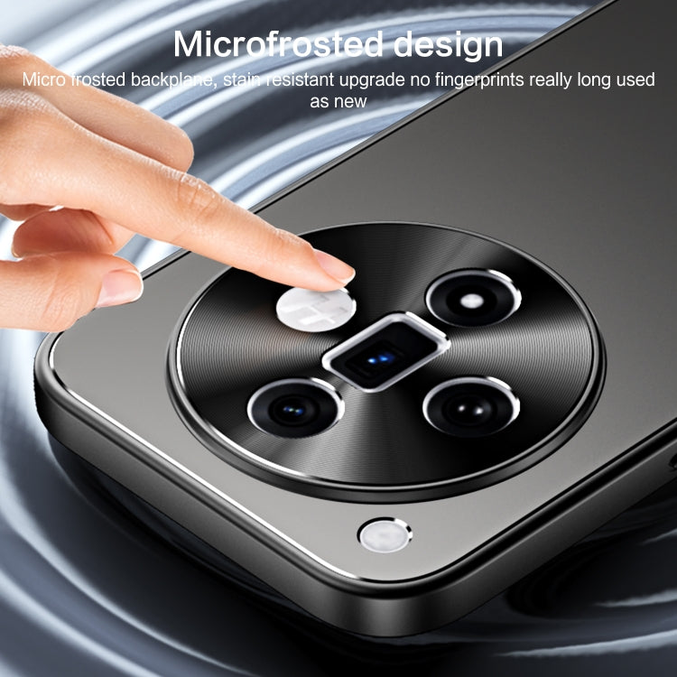 For OPPO Find X7 R-JUST RJ-61 Electroplating Frosted TPU + PC Phone Case(Blue)