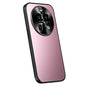 Pour OPPO Find X6 R-JUST RJ-61 Coque de téléphone en TPU + PC Givré Galvanisé (Rose)