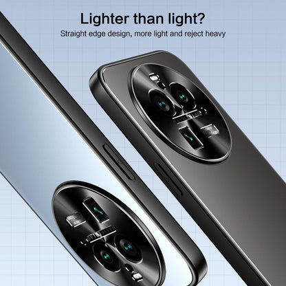 Pour OPPO Find X6 R-JUST RJ-61 Coque de téléphone en TPU dépoli galvanisé + PC avec support (argent)
