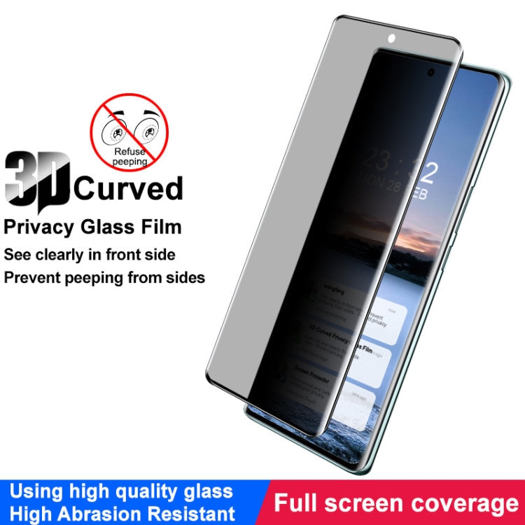 For vivo V30e 5G imak 3D Curved HD Full Screen Anti-spy Tempered Glass Protective Film