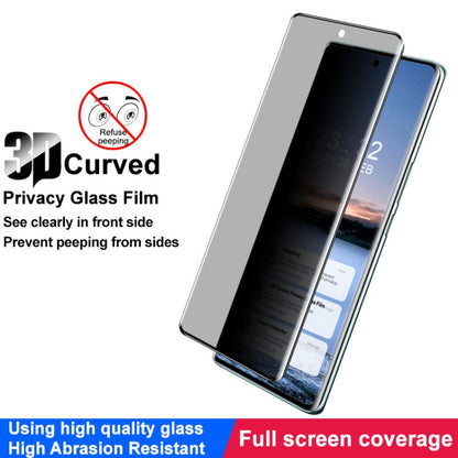 For vivo V30e 5G imak 3D Curved HD Full Screen Anti-spy Tempered Glass Protective Film