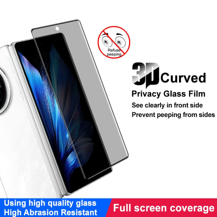 For vivo X Fold3 / X Fold3 Pro imak 3D Curved HD Full Screen Anti-spy Tempered Glass Protective Film