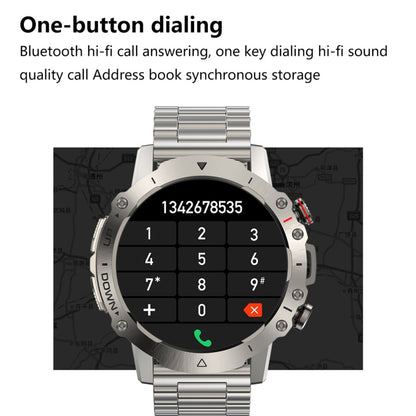 LEMFO ELF3 1.39 inch TFT Round Screen Outdoor Steel Strap Smart Watch Supports Blood Oxygen Monitoring(Black)