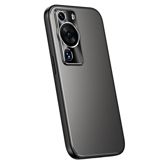 Pour Huawei P60 / P60 Pro R-JUST RJ-61 Coque de téléphone en TPU dépoli galvanisé + PC (Gris)