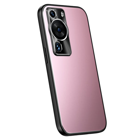 Pour Huawei P60 / P60 Pro R-JUST RJ-61 Étui de téléphone en TPU dépoli galvanisé + PC (Rose)