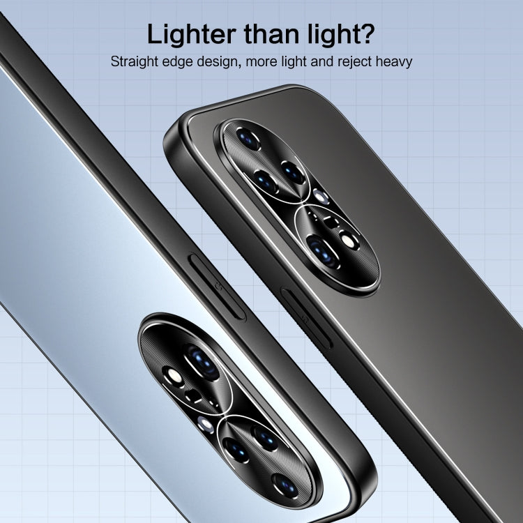 For Huawei P50 R-JUST RJ-61 Electroplating Frosted TPU + PC Phone Case(Grey)