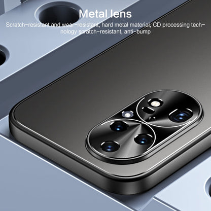 For Huawei P50 Pro R-JUST RJ-61 Electroplating Frosted TPU + PC Phone Case(Grey)