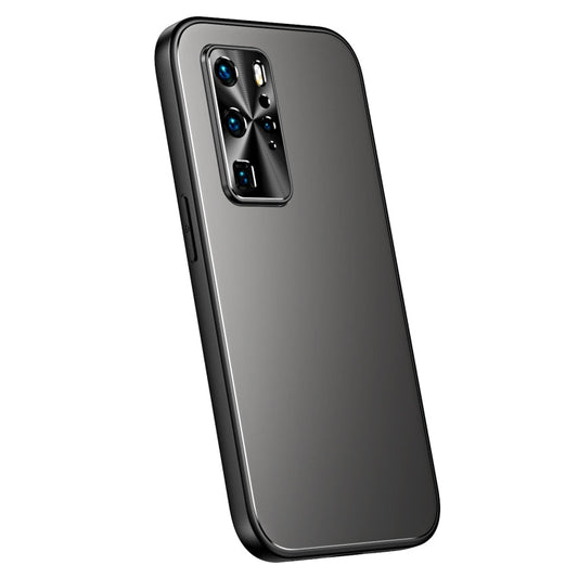 Pour Huawei P40 Étui de téléphone R-JUST RJ-61 Electroplating Frosted TPU + PC (Gris)